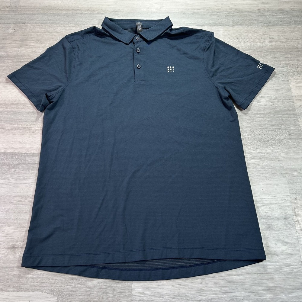 lululemon athletica Men's Dark Navy Polo Shirt - Picture 3 of 10